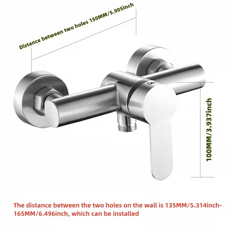 Wall-Mounted Shower Bathtub Faucet