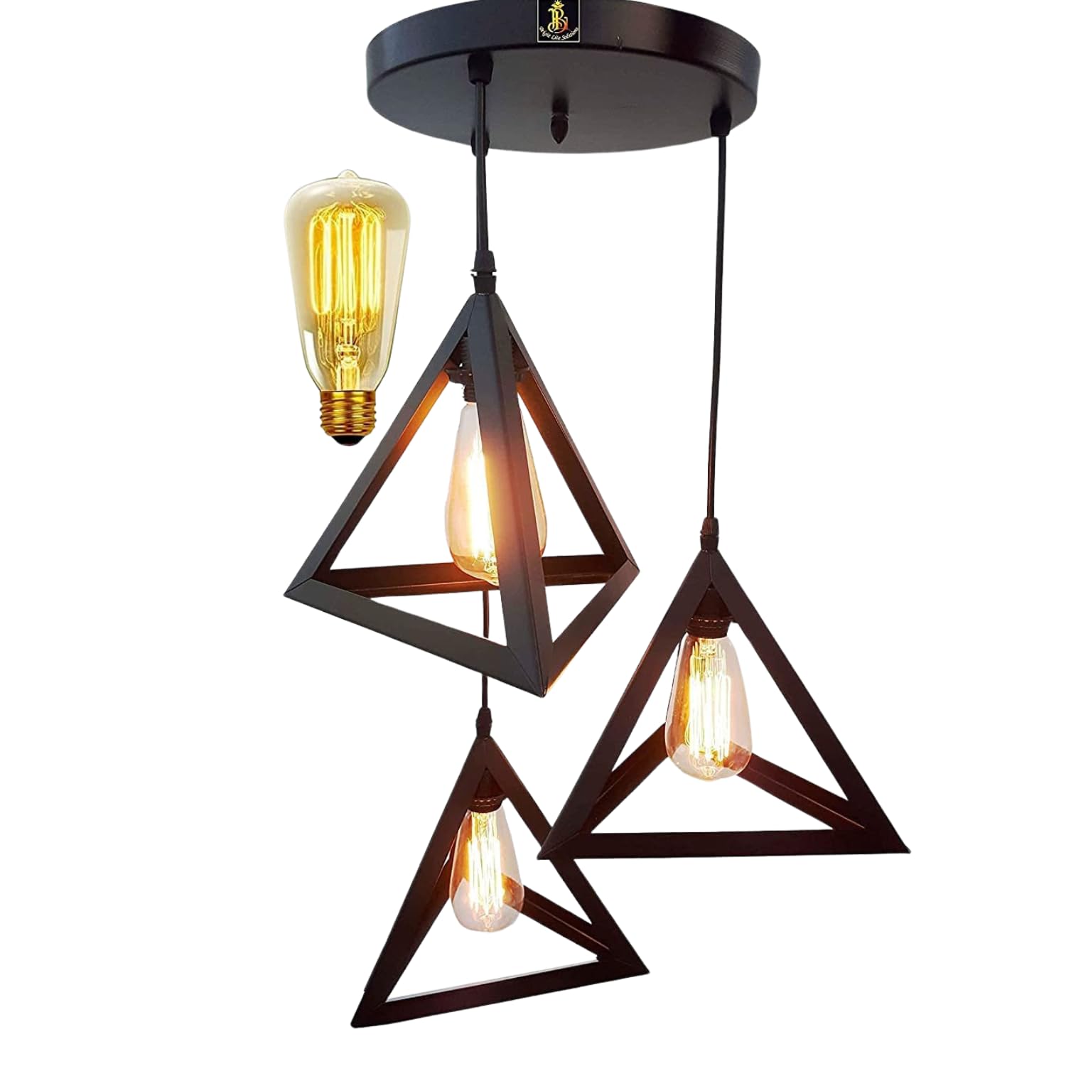 Black Sputnik Hanging Pendant Light